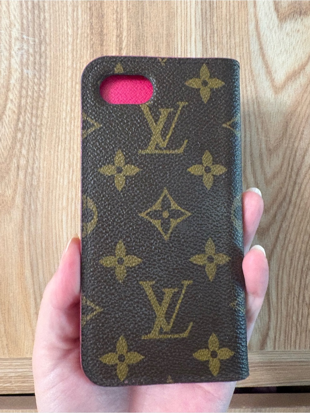 Authentic Louis Vuitton iPhone 8 Monogram Canvas Case Card case
